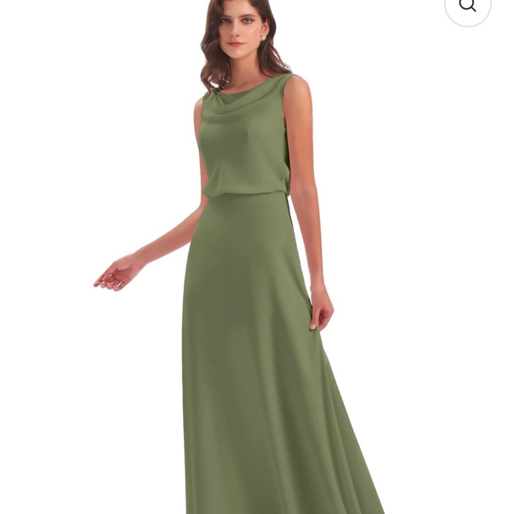 Layla Sheath Scoop V Back Chiffon Dress